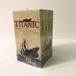 A&E Titanic 4 VHS Tape Documentary Series on the Sinking of  the Titanic